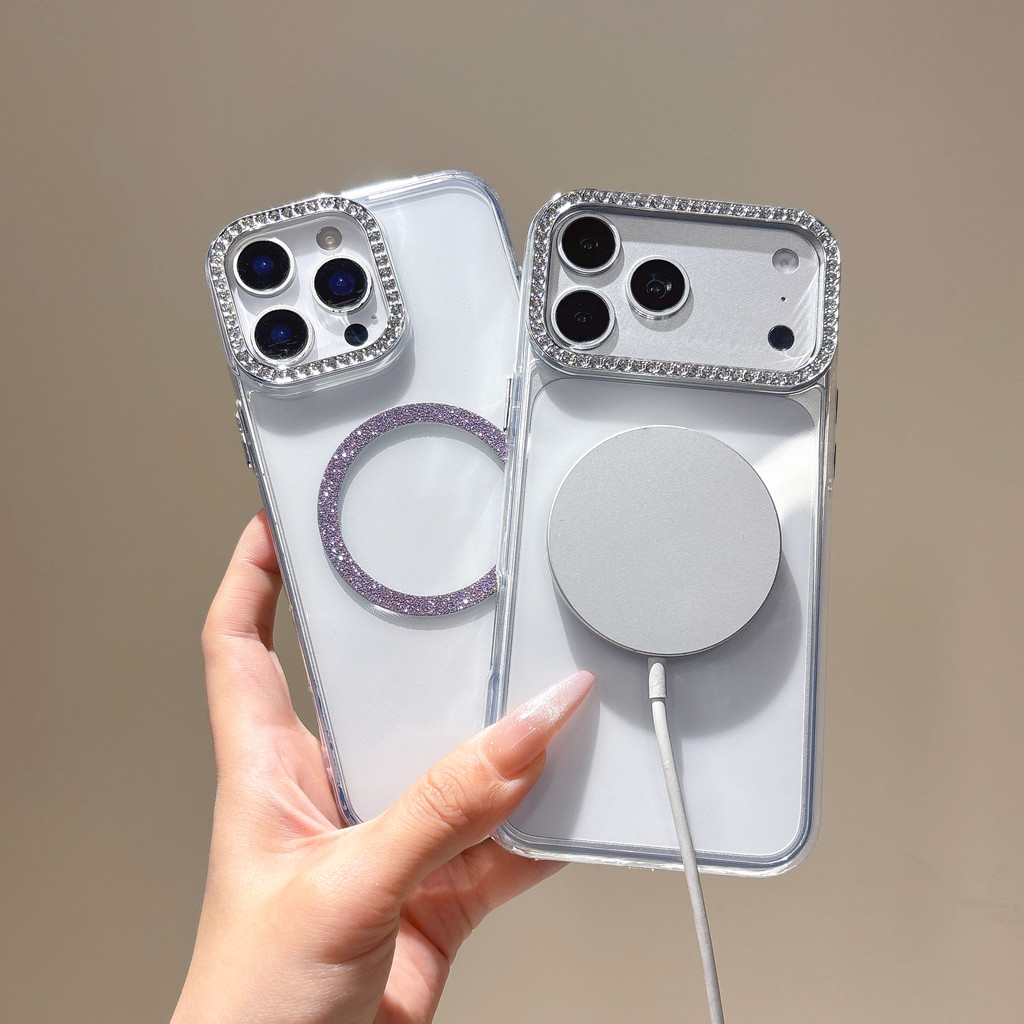 Adequado Para Iphone 17 Promax 6/7/8 X/XS Xms XR11 12 13 14 15 Inclui Capa De Telefone Pro Max/Plus Com glitter E Atraçã