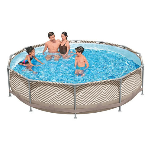 Piscina Redonda Estrutural PVC 7200 Litros 3.66 x 3.66m Mor — imagem 2 de 2