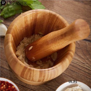 2026 novo estilo de bambu Manual triturador alho imprensa alho dispositivo argamassa Gadget doméstico imprensa alho geng