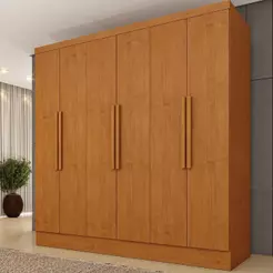 Guarda-roupa Casal com 6 Portas e 4 Gavetas 180cm Multimóveis CR35483