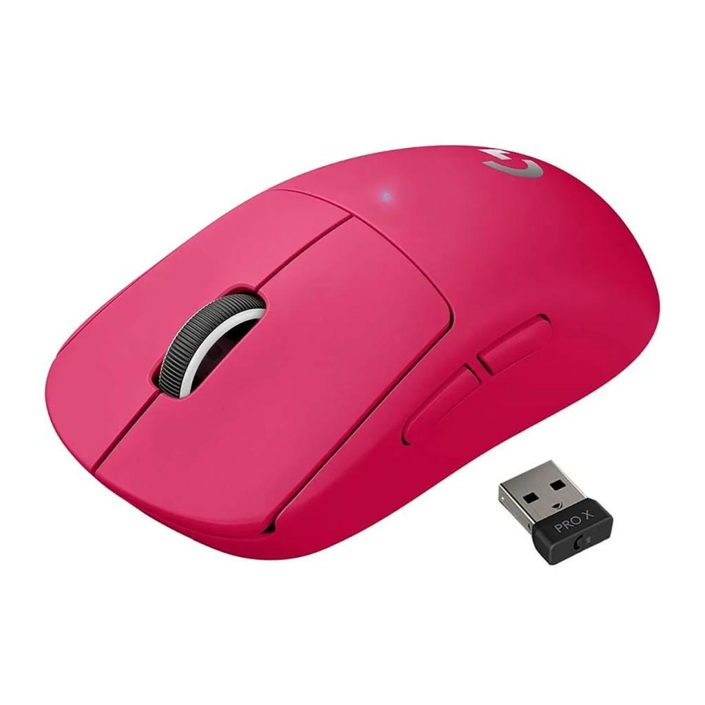 Mouse Gamer sem Fio Logitech G Pro X Superlight Lightspeed Magenta 910-005955