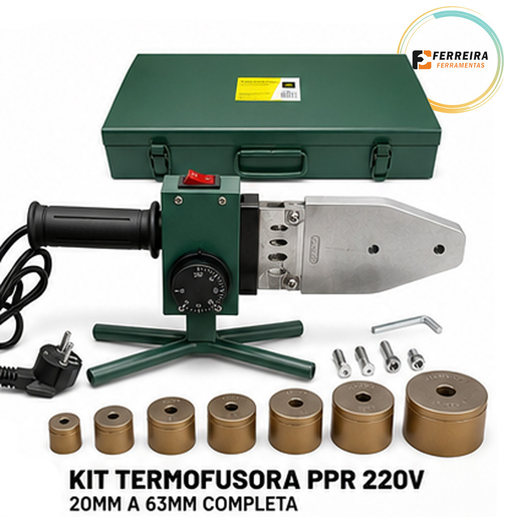 Máquina Solda Cano Plástico Alta Precisão Uso Profissional