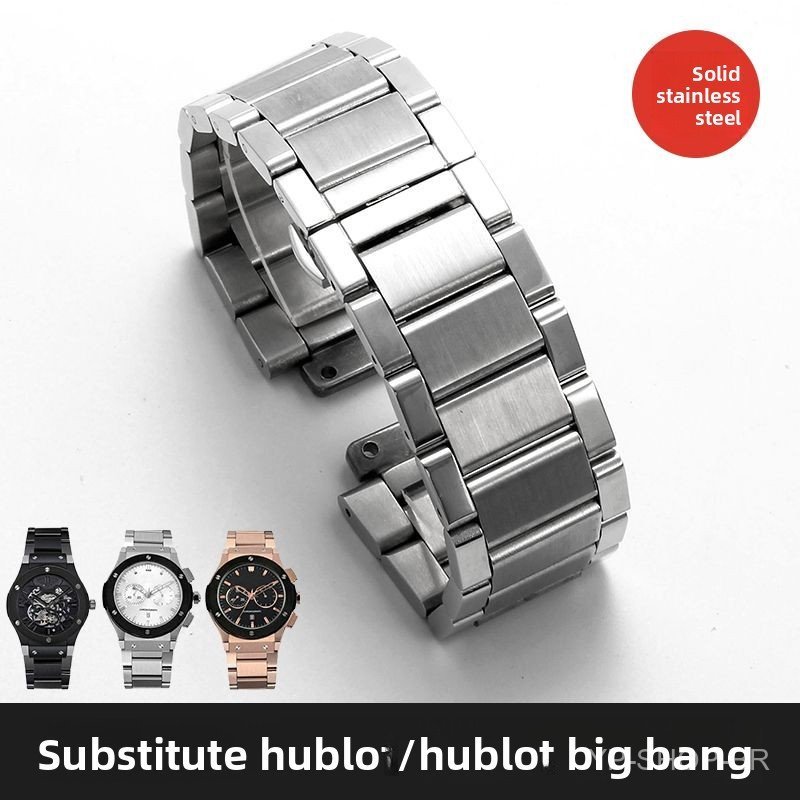 Pulseira substituta Hengbao HUBLOT UBLOT BIG BANG BIG Explosion Classic Fusion UBLOT Homens Mulheres Pulseira de Aço