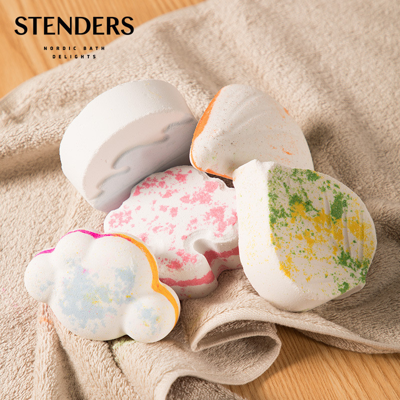STENDERS STENDERS Rainbow Cloud Bubble Bomb Arbor Ocean Bath Ball Bath Rainbow Bubble Bola de óleo essencial 180g