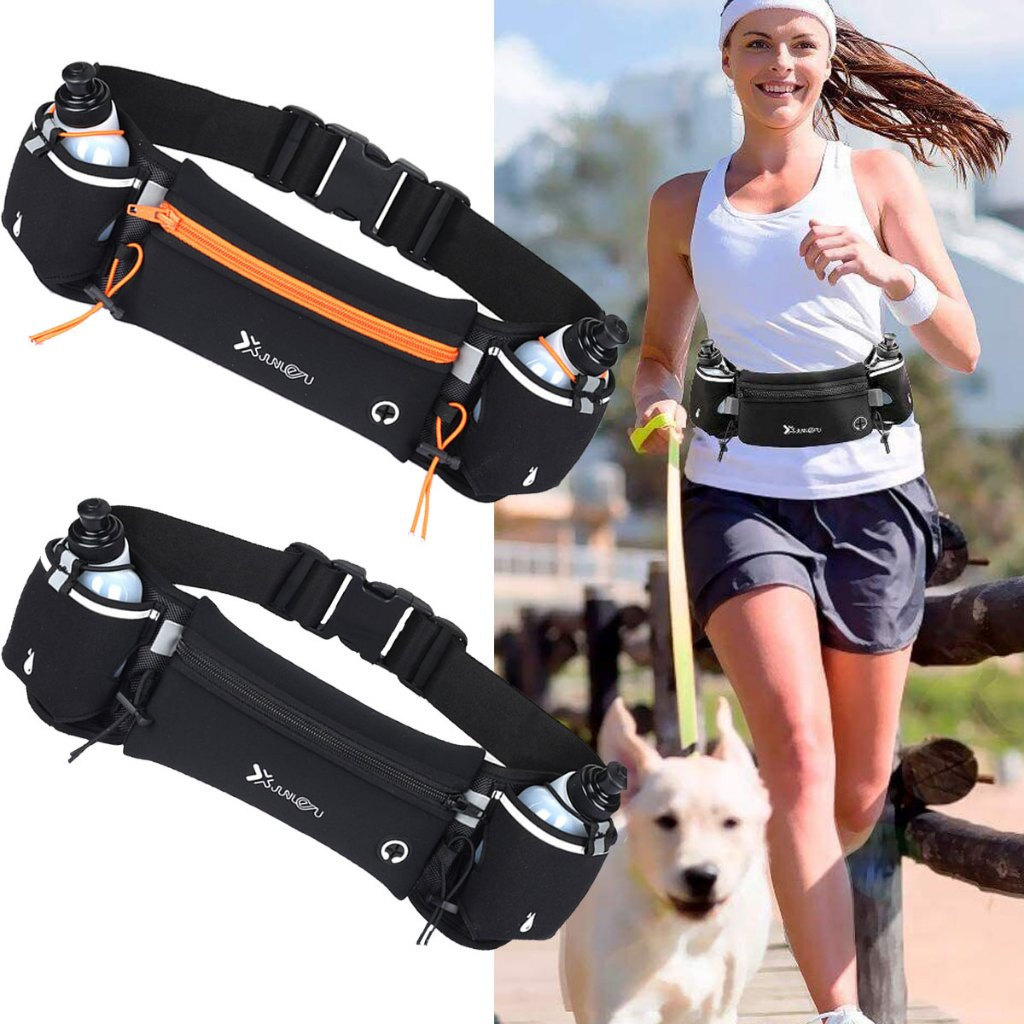 Bolsa De Corrida De Cintura Ajustável Pacote De Fanny Esportivo Com Garrafa De Água Mulher Cinto Para Homem Hidratação
