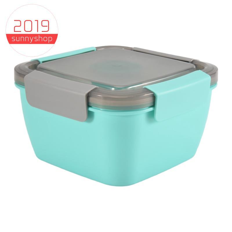 [Bestseller S] Recipiente Para Almoço Salada De 1500 Ml Com 3 Compartimentos Coberturas De