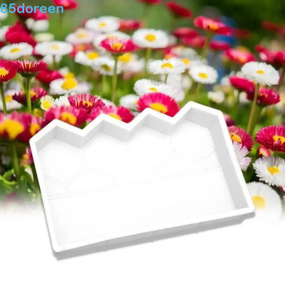 Molde De Tijolo De Cimento Para Cerca De Jardim DOREEN1 , Decorativo DIY De Plástico , Reutilizável