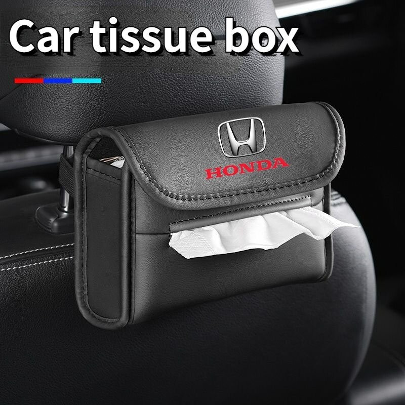 [ Honda ] Caixa de Lenços para Carro, Suporte de Lenços, Acessórios para Carro para Honda Civic, City, Odyssey, Vezel, C