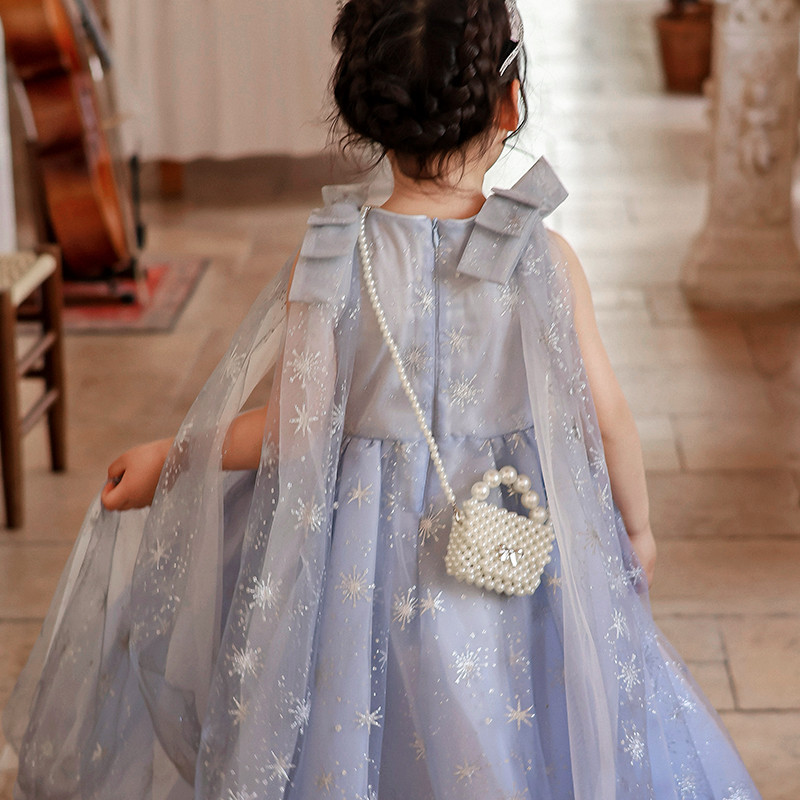 Meninas saco do mensageiro moda requintado bolsa infantil moda novo estilo jardim de infância bebê pérola corrente bolsa