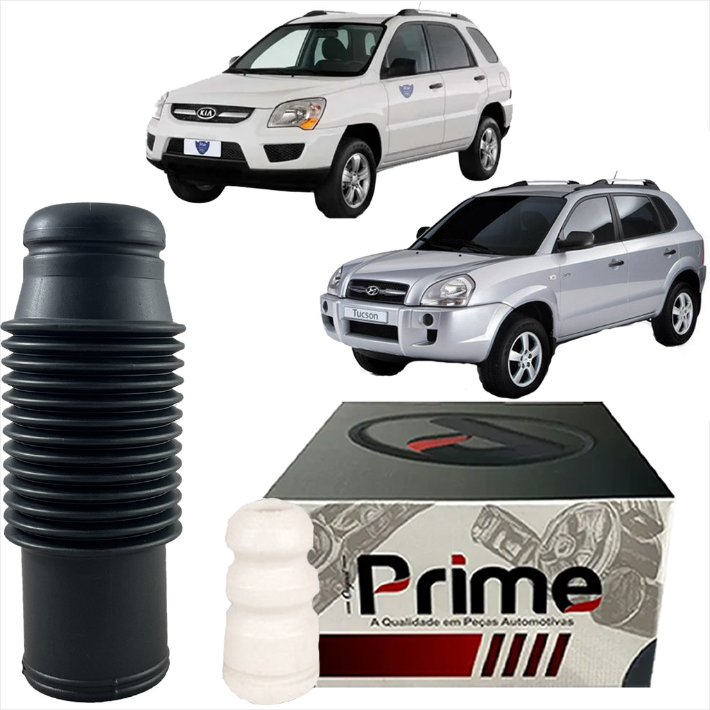 Kit Parcial Batente Coifa Amortecedor Dianteiro Hyundai Tucson Kia Sportage 2004 2006 2007 ate 2010