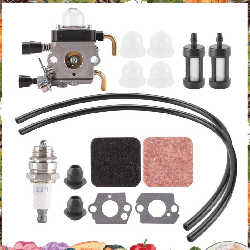 Carburador FS85 FS80 Para FS75 FS80R FS85 FS85R FS85RX Aparador De Cordas Weedeater C1Q-S97 Com Kit De Repotência Filtro