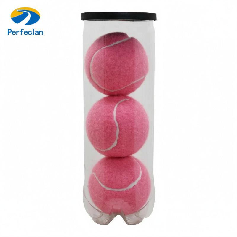 Perfeclan Padel Conjunto De Bola De Treinamento Superfície Felpuda Durável Prática De Construção Acessório Esportivo Par