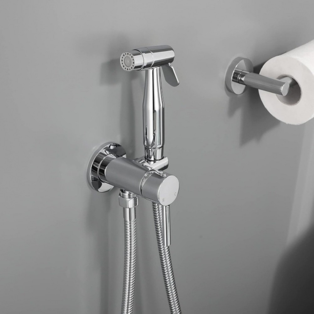 Kit Pulverizador De Bidê Pressão De Água Ajustável Resistente Ao Meio Ambiente Úmido
