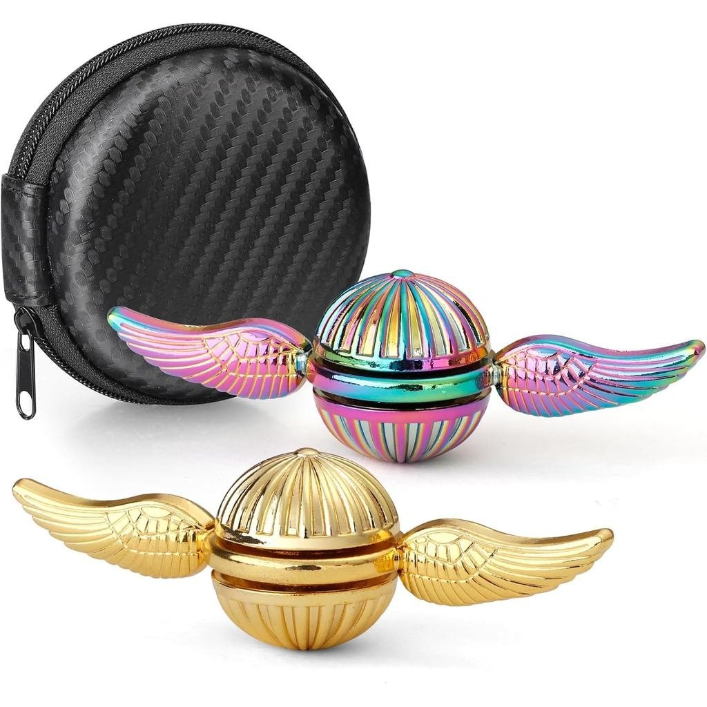 Brinquedo Fidget Spinner de Metal para Crianças, Hand Spinner para os Dedos, Presente de Aniversário, Decoração para Bol