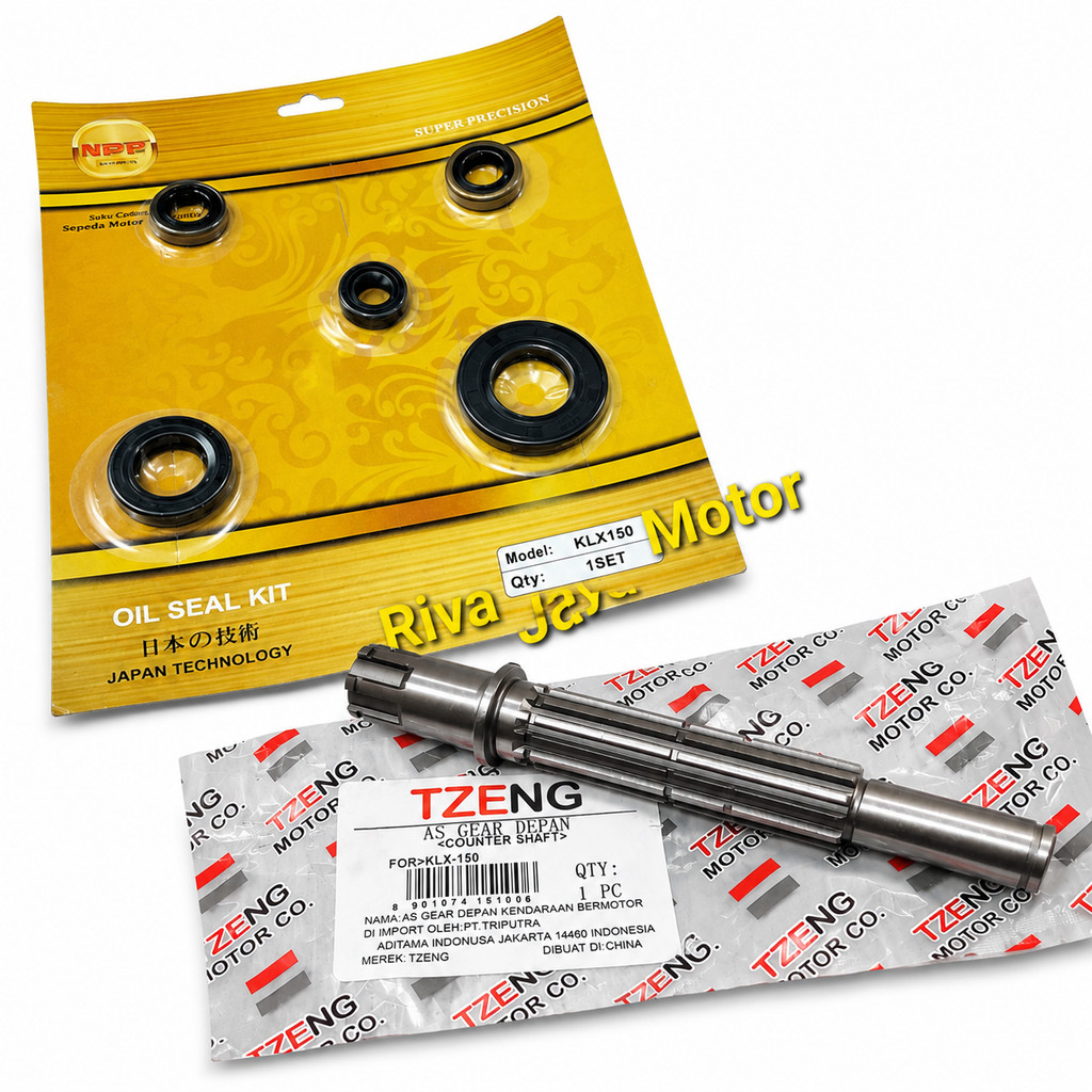 Pacote Do Eixo Da Engrenagem Dianteira + Vedação Completa Klx 150 Dtracker LS Kawasaki