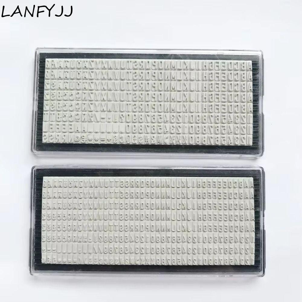 LANFYJJ Placa De Letras De Carimbo , 3mm 4mm 6.4mm , De Endereço De Nome , Digitais , Borracha DIY