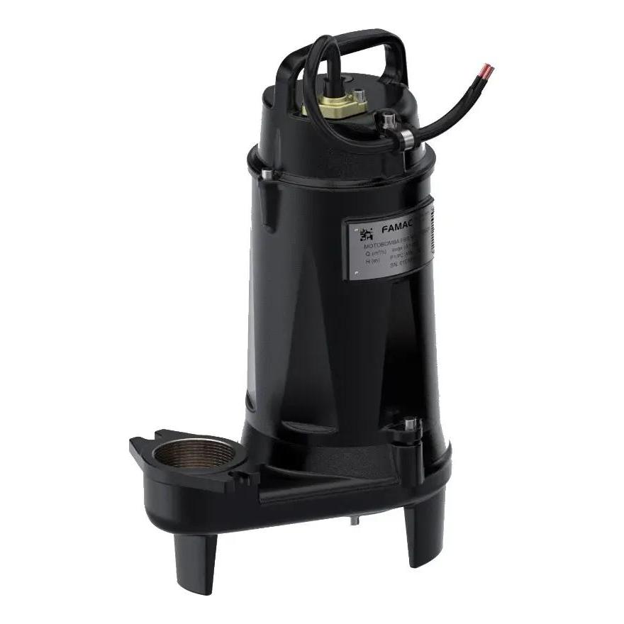 Bomba Sub Trituradora Famac 1cv Fbs Ng Jac 300 Trifásica 220v