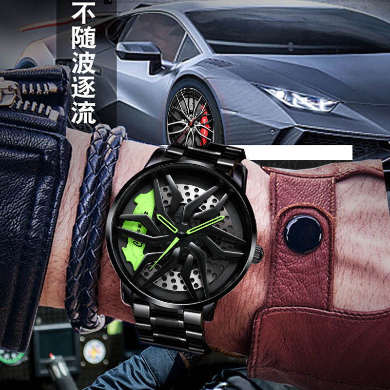 relogio masculino Roda de carro esportivo totalmente automático relógio mecânico masculino à prova dwaterproof água tend