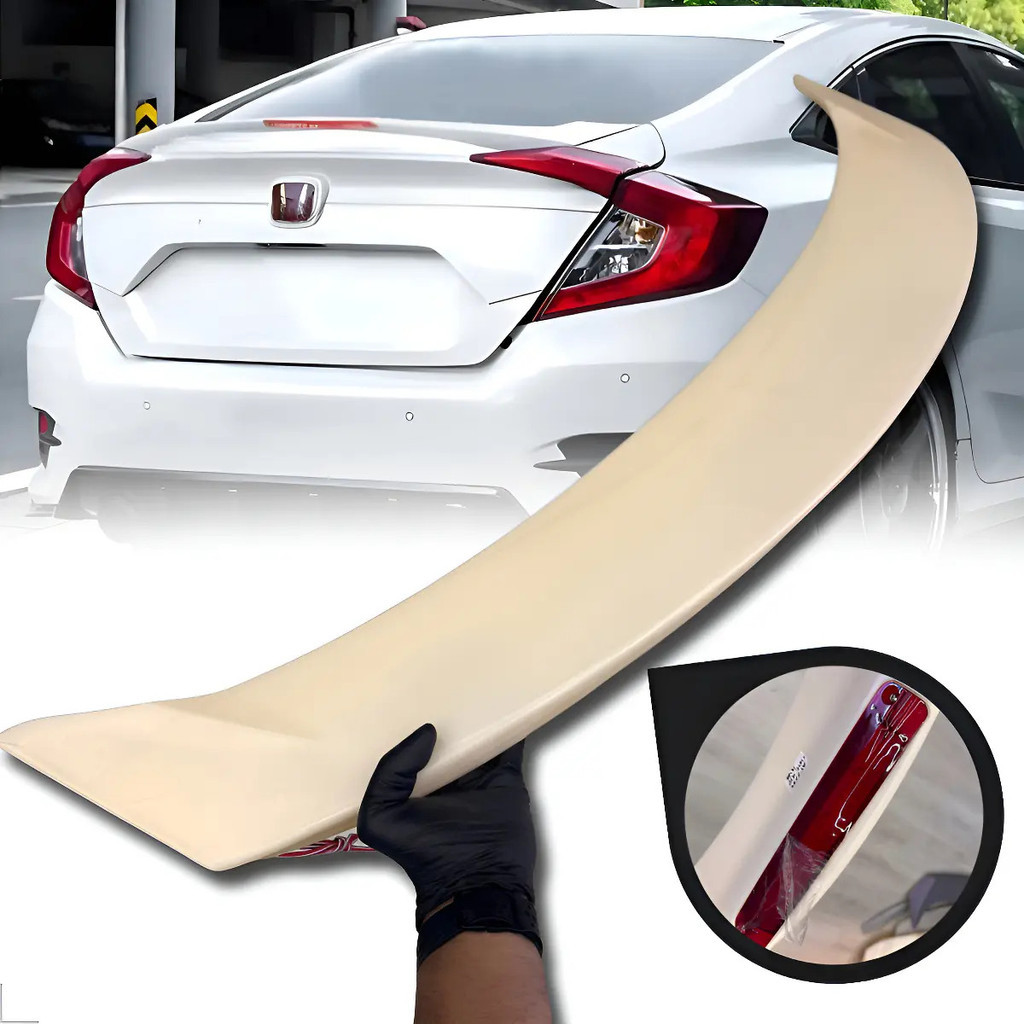 Aerofolio Traseiro Honda Civic G10 2016 2017 2018 2019 2020 2021 2022 com Brake Light