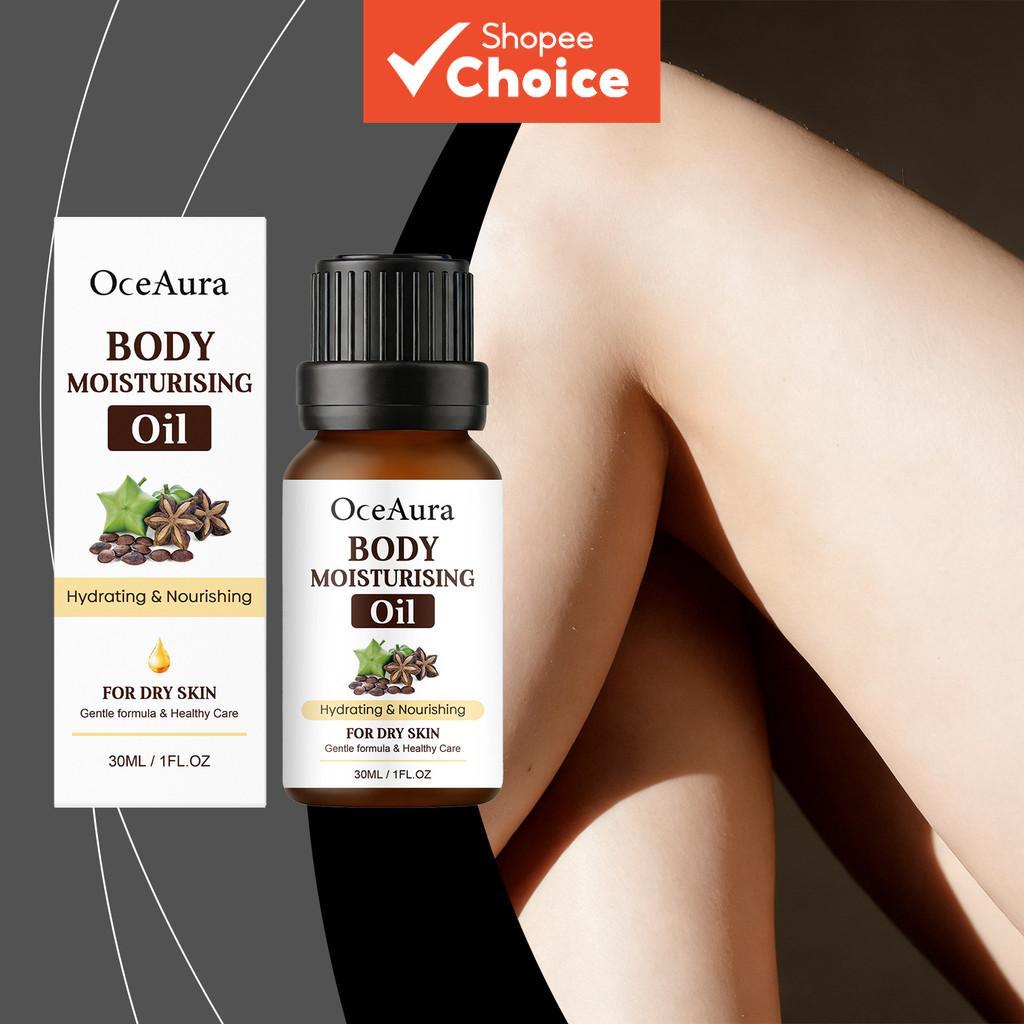 Óleo Corporal 30 ml – Óleo de Coco, Retinol e Vitamina E – Hidratação Suave para uma Pele Macia e Lisa – Fórmula Não