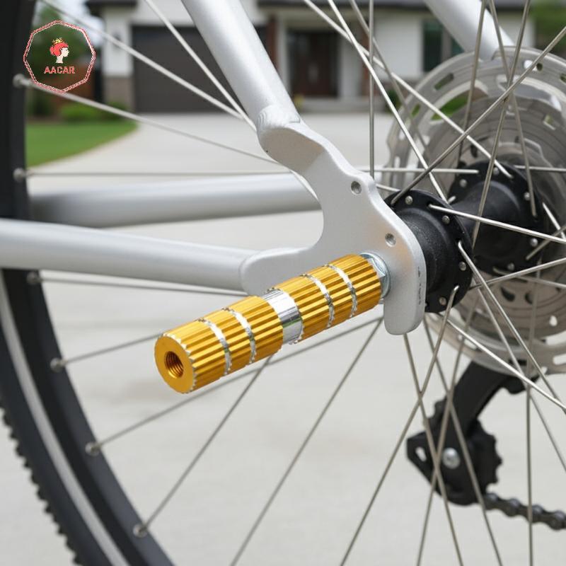 Pedais De Bicicleta De Estrada AACAR , 1 Par De Eixo Antiderrapante , Descanso Para Os Pés , Pedal Dianteiro E Traseiro