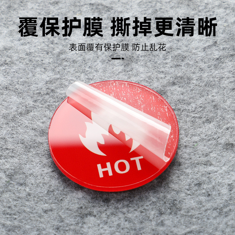 Etiquetas de água fria e quente, placas de FRIO/QUENTE, fornecedor direto UGF9