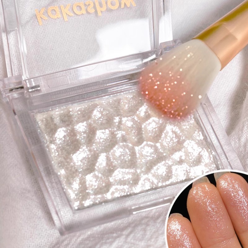 Fada destaque ~ Niu Lang destaque glitter rosto creme iluminador fino glitter contorno placa pérola gengibre piscando ba
