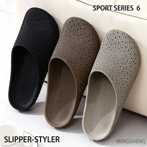 [Moda de luxo leve] sapatos masculinos verão exterior Wear sapatos de proteção do trabalho Casual respirável buraco meio