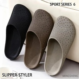 [Moda de luxo leve] sapatos masculinos verão exterior Wear sapatos de proteção do trabalho Casual respirável buraco meio