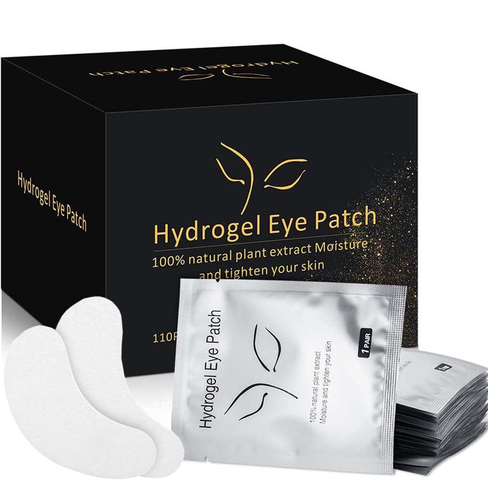 Ocim 100 Pares de Protetores para a Área dos Olhos para Extensões de Cílios, Patches de Hidrogel para Extensão de Cílios