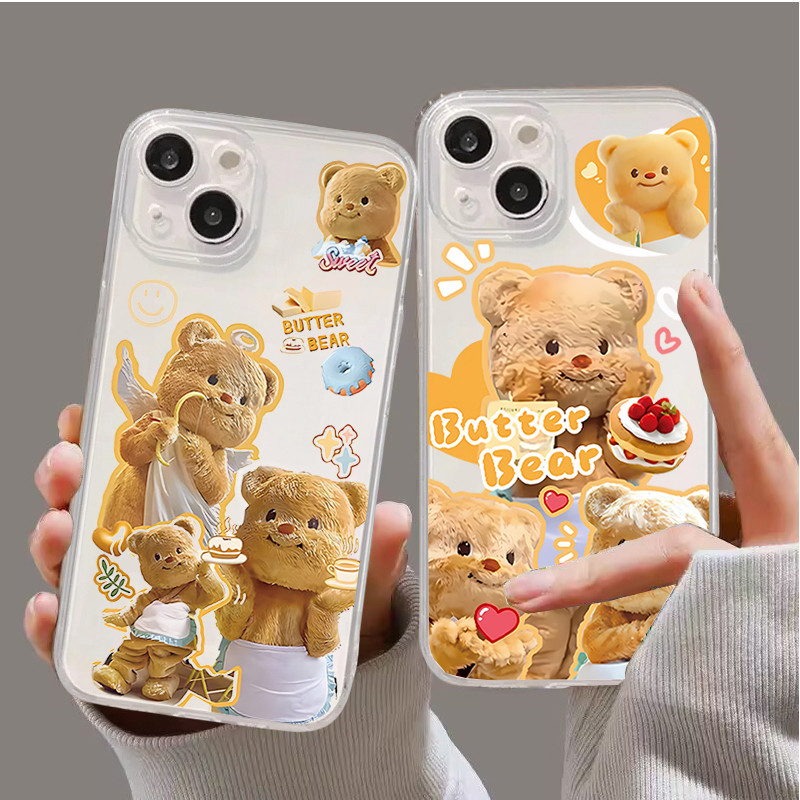 Capa De Urso De Manteiga Para INFINIX TECON POP 5 6 LIE POVA 6 5 4 3 2 PRO Nota 50 Note 40 30 VIP 12 11 12 G96 Telefone