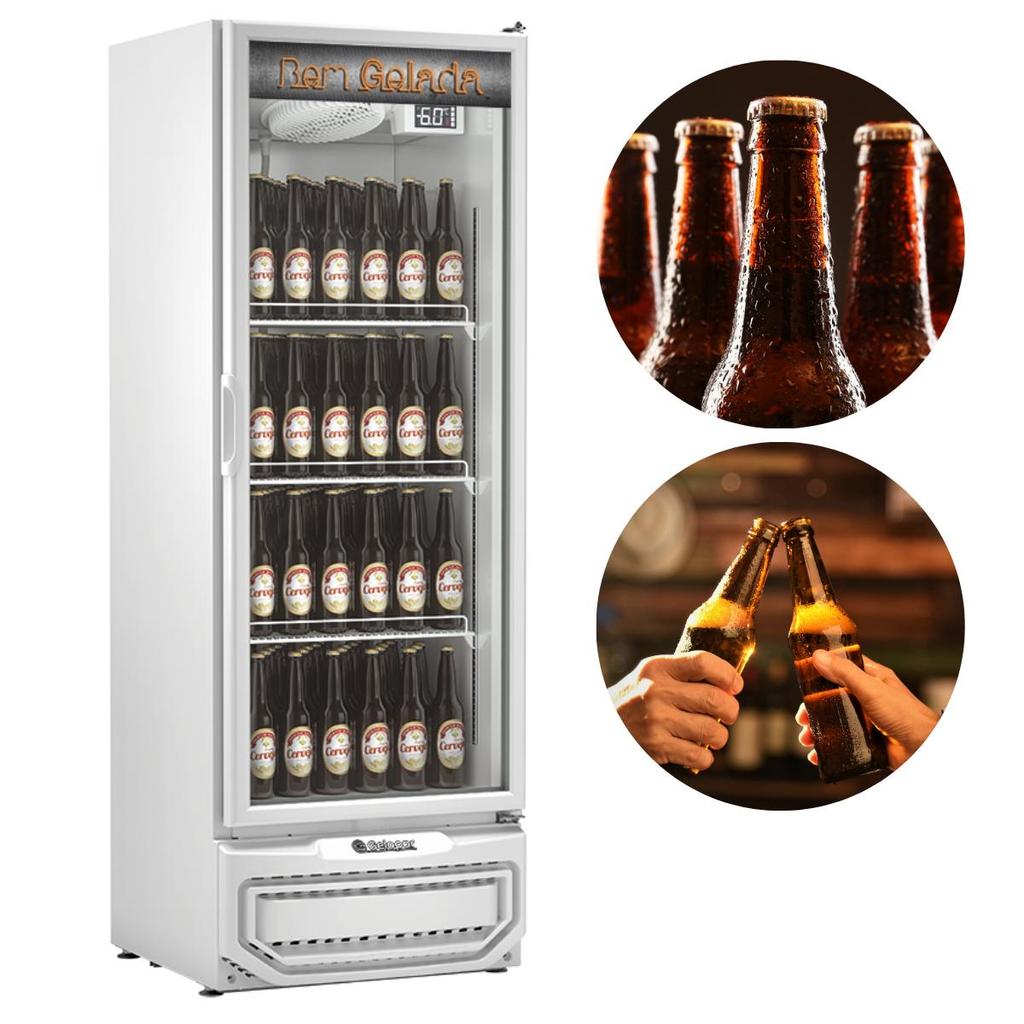 Cervejeira Vertical 410 Litros Porta de Vidro LED Painel Digital GCB-40V Gelopar