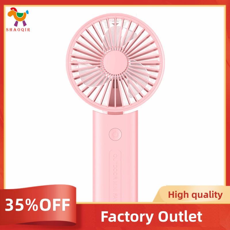 Mini Ventilador Portátil USB Recarregável Cordão De Mão Três Velocidades Do Vento Ventiladores Portáteis De Viagem Rosa