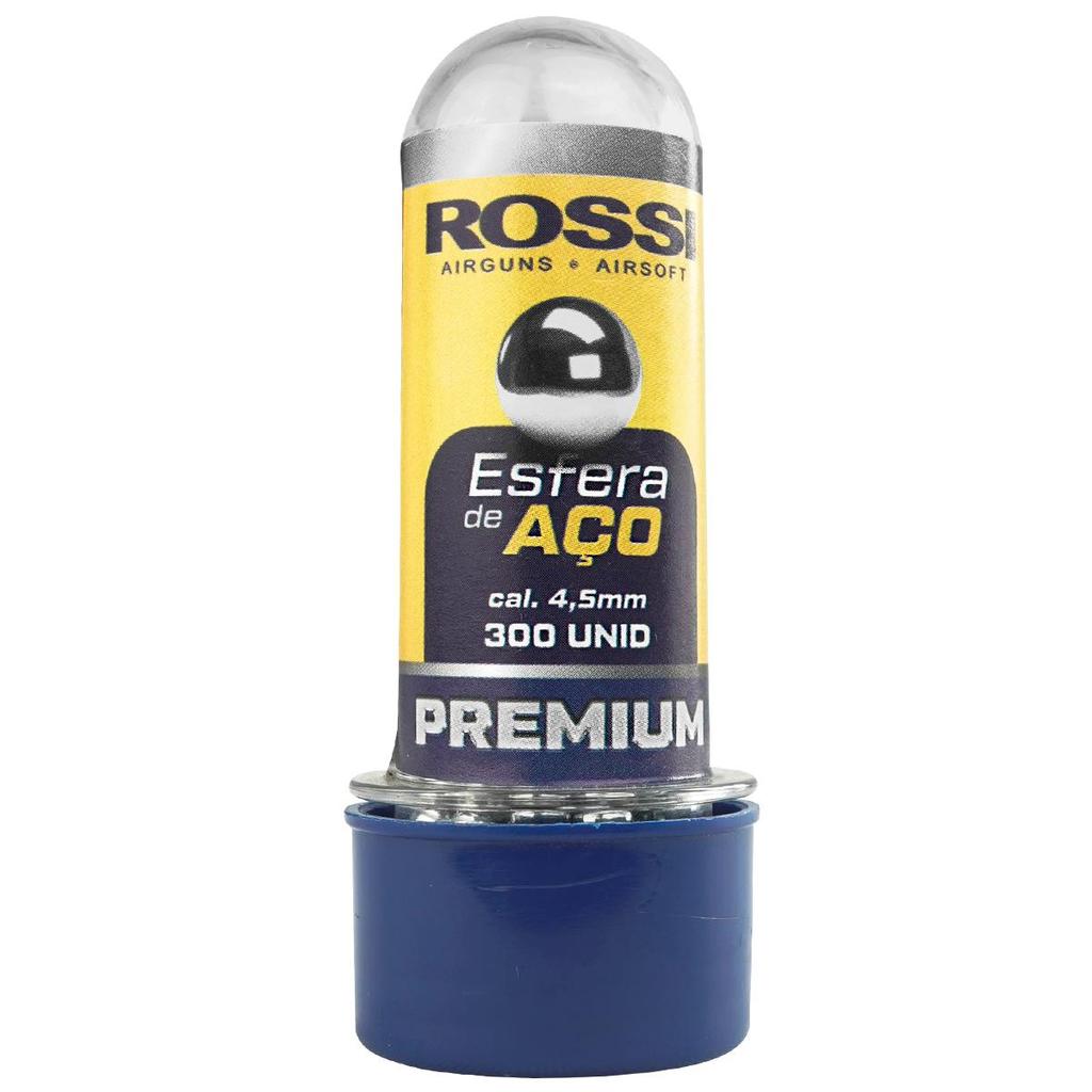 Munição Esfera De Aço 4.5mm Pistola Pressao 300 Unid Rossi