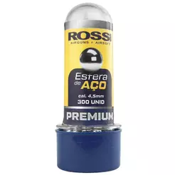 Munição Esfera De Aço 4.5mm Pistola Pressao 300 Unid Rossi
