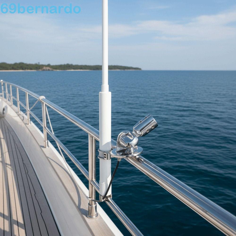 Base De Antena BERNARDO , VHF Redonda De Aço Inoxidável 316 De 25 Mm , Catraca De Convés