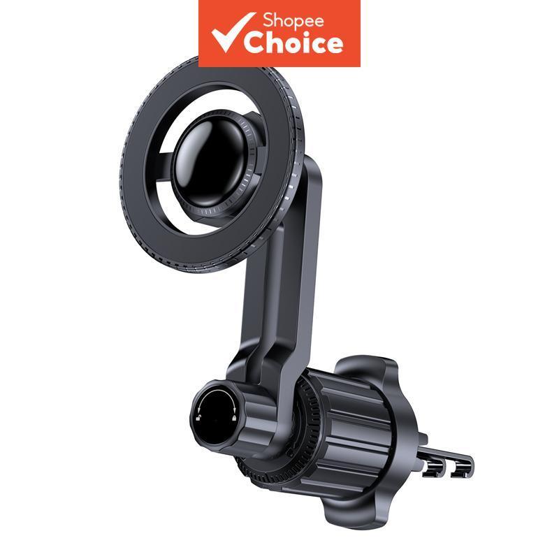 Suporte magnético para telefone de carro com braço estendido ajustável, suporte universal para saída de ar