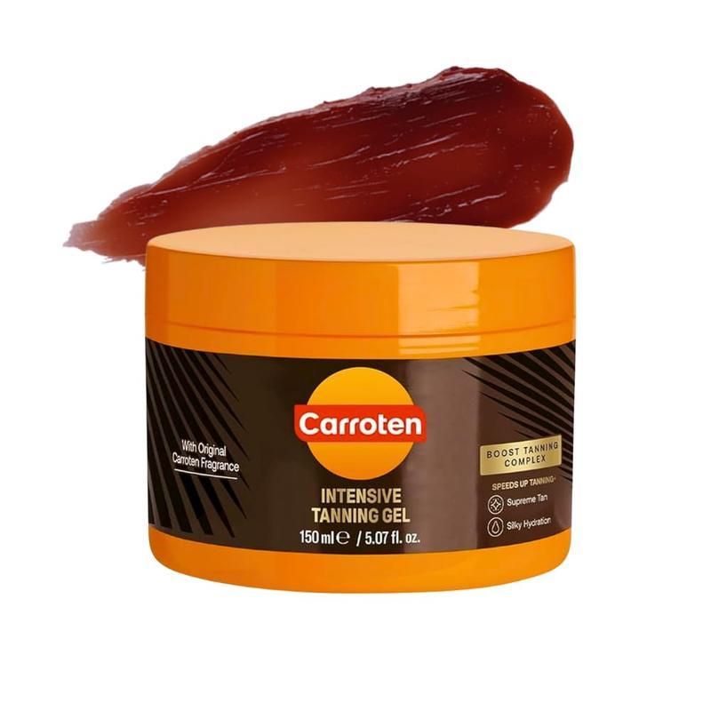 Carroten Intensive Tanning Gel | Browning & Bronzing Tan Accelerator | Water-Resistant with Carrot and Coconut Oil | Sun