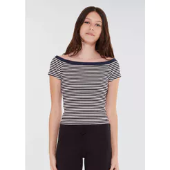 Blusa Teen Ombro A Ombro Fio Tinto Hering Teen