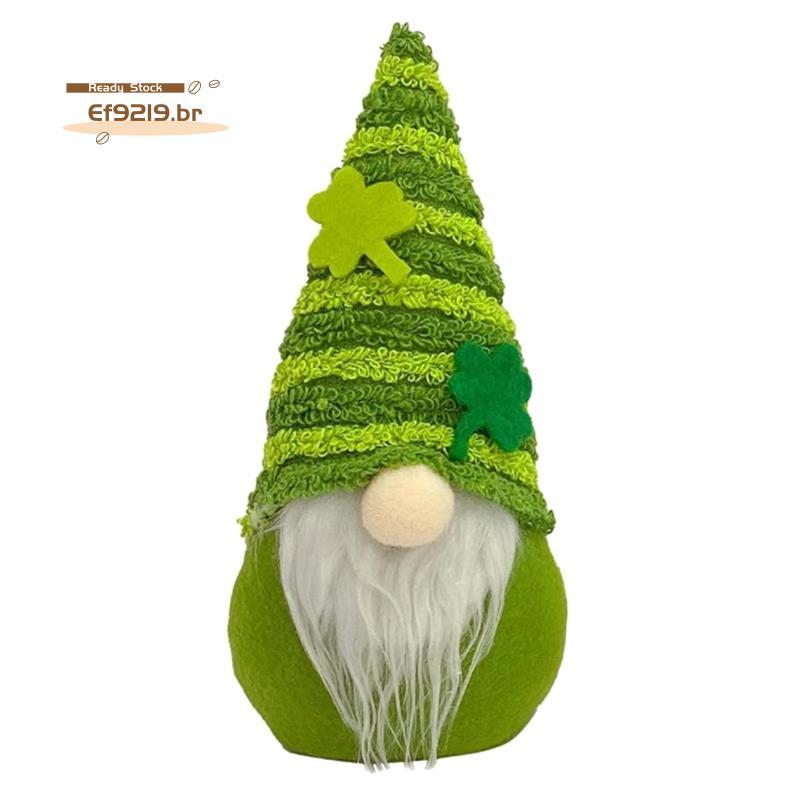 [Oferta Especial E] Decorações De Pelúcia De Duende Do Dia De Santo Boneca Gnomo Irlandesa Decoração De Verde Sem Rosto
