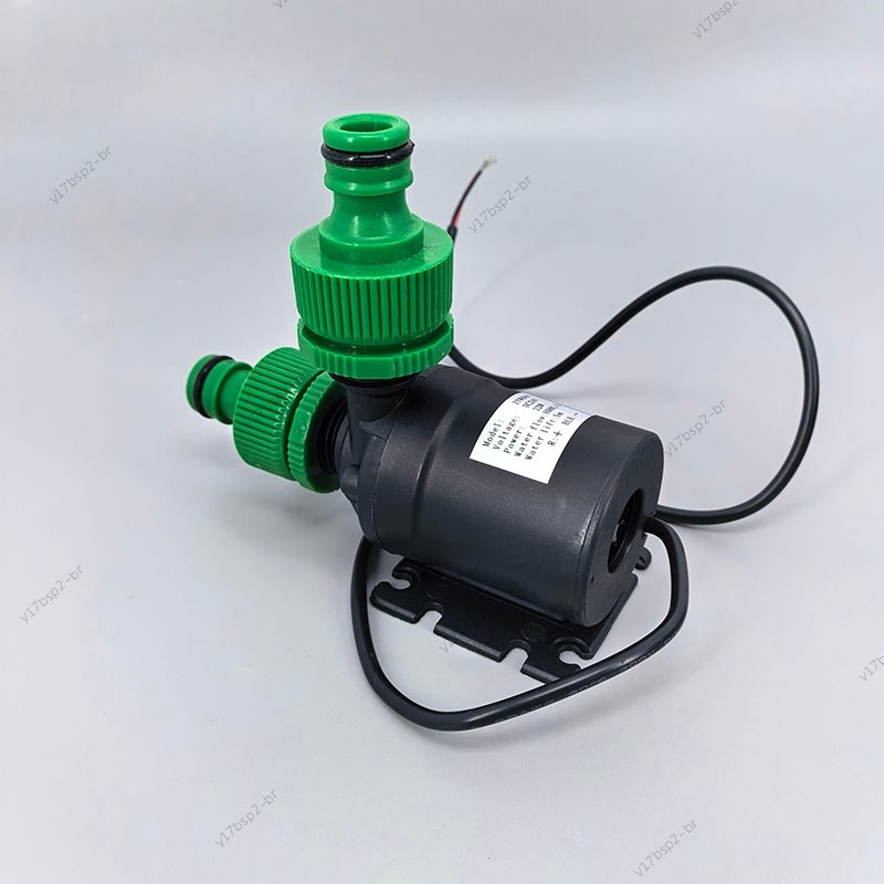 DC 12V 24V Alta Tensão Ultra-Silencioso Bomba De Água Solar Elevador 5M 800L/H Motor Sem Escova Submersível 2 Pinos Fio