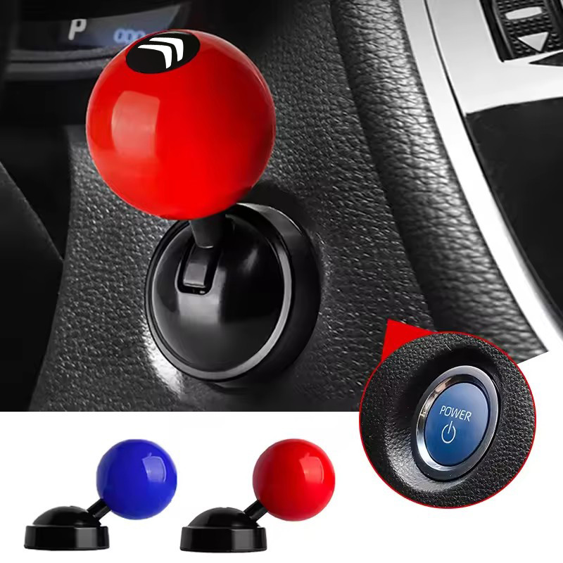 Interior Do Carro Botão De Parada Partida Motor Joystick Capa Metal Para Citroen C5 Aircross C4 DS5 C3 C2 C4L Saxo Xsara