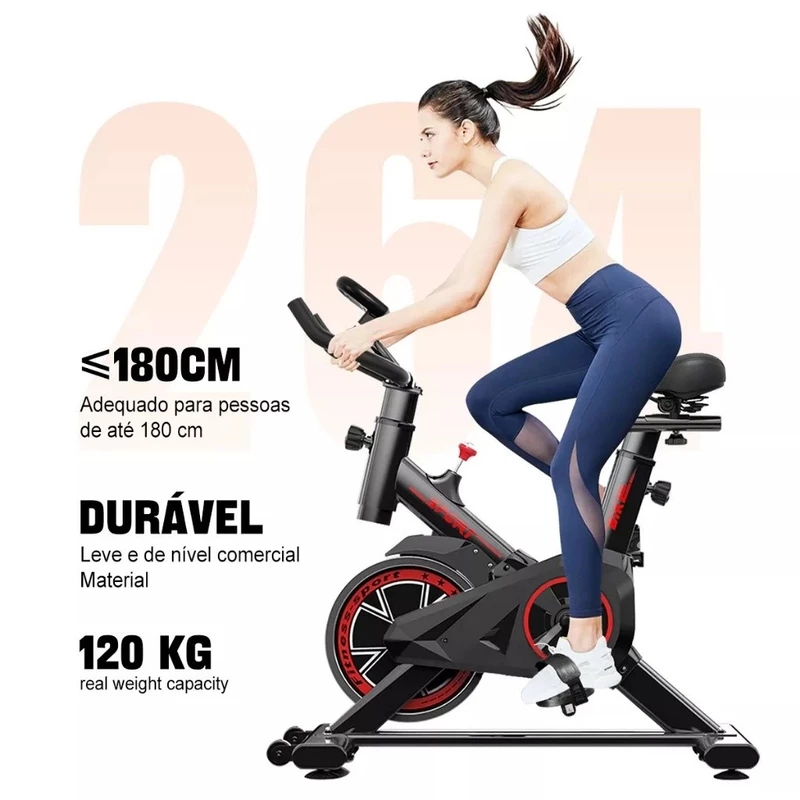 Bicicleta Ergométrica Spinning Profissional para Academia até 120kg — foto 9