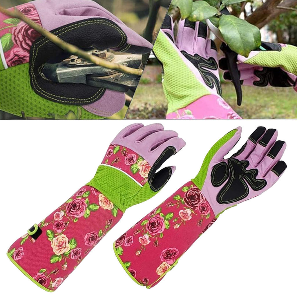 Luvas De Jardim Resistentes Para Poda De Rosas E Protetor De Mão De Trabalho De Quintal Aparar Jardinagem