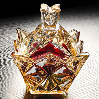 Tigela de vidro de cristal com tampa, prato de frutas, copo de camarão bêbado, recipiente, prato de frutas, caixa de doc