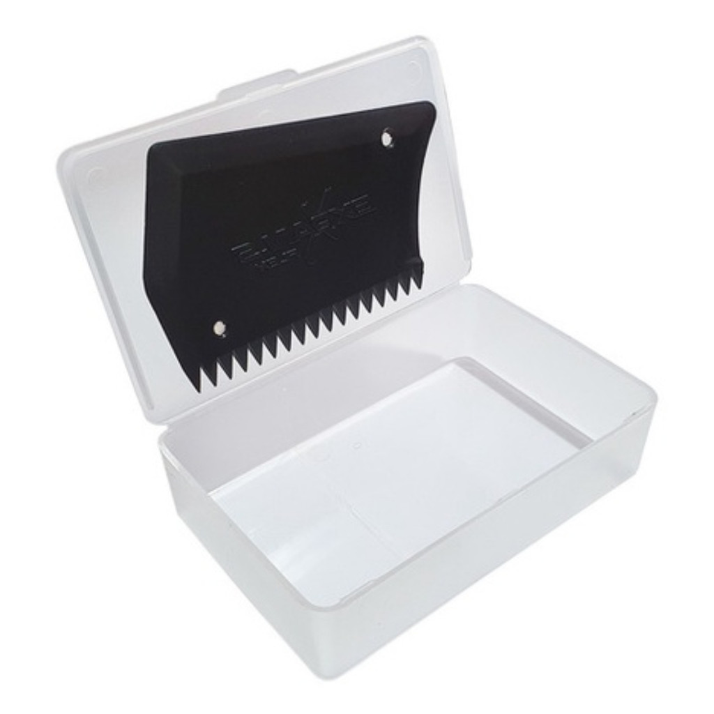 Caixa Porta Parafina com Raspador Grande - Wax Box Surfe