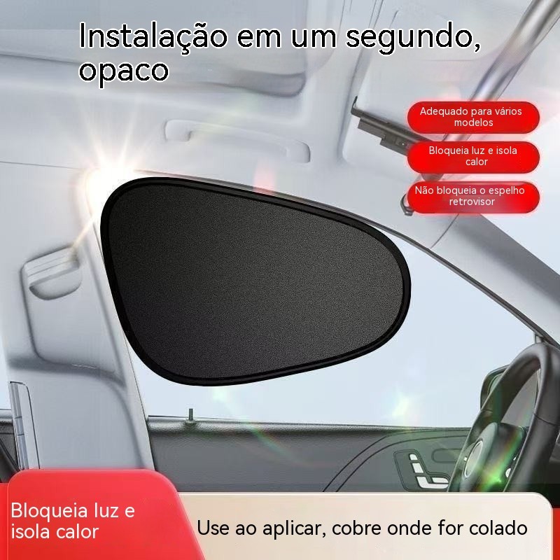 Cortina de proteção solar para carro, cortina de proteção solar para janela lateral, proteção solar interna para carro,