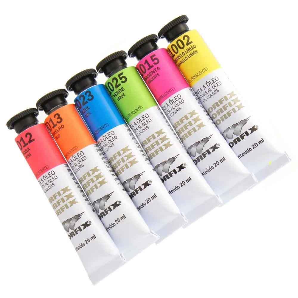 Tinta a Óleo 20ml Gr-1 Corfix Tons Fluorescente
