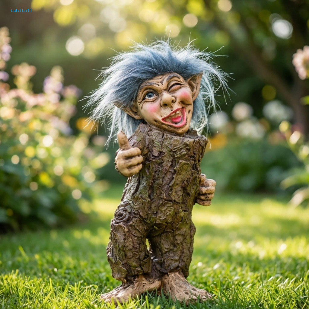 { tshitoli } Halloween Gnomo Pedra Fantasma Decoração Resina Ornamento De Árvore Assustador Estatueta De Abóbora Peça Ce