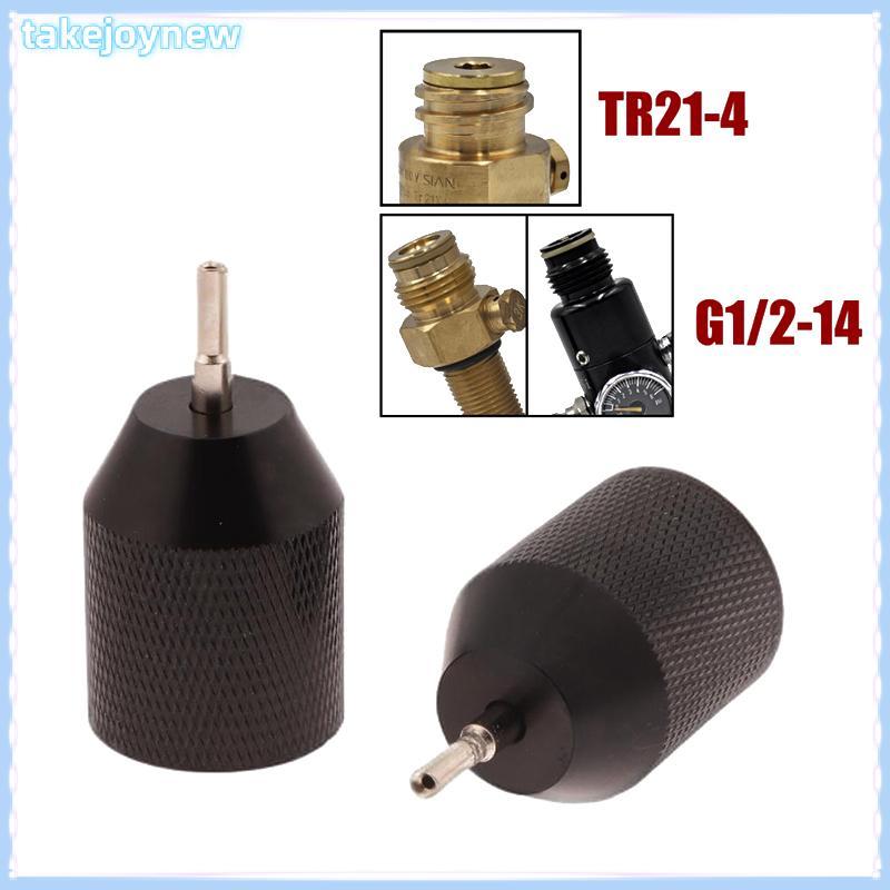 [takejoynewBR] CO2 Qui Inflação Conector Recarga Adaptador De Agulha De Carregamento Cilindro De Água Soda Vasilha De Gá